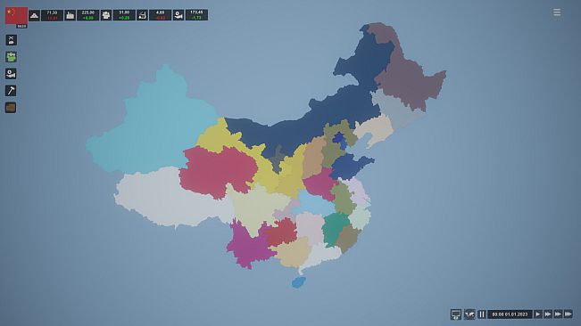 Simulator Countries - regions of China