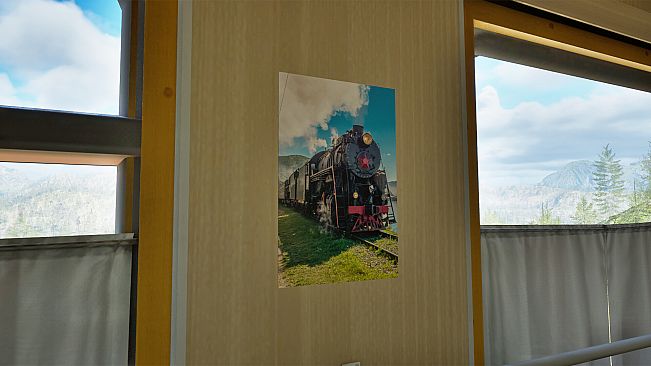 Trans-Siberian Legends – posters in a train compartment