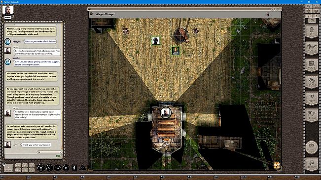 Fantasy Grounds - Black Scrolls Village (Map Tile Pack)