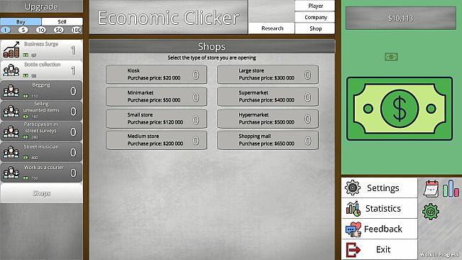 Economic Clicker