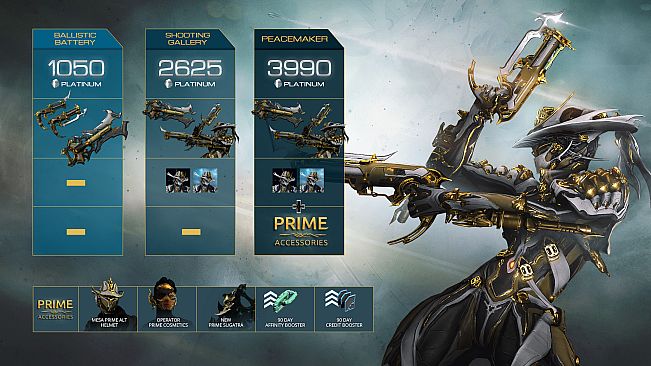 Warframe Mesa Prime Access: Accessories Pack