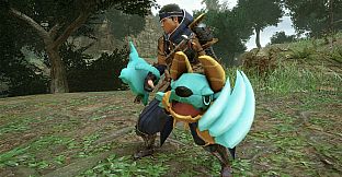 Monster Hunter Rise - "Stuffed Zinogre" Hunter layered weapon (Sword & Shield)