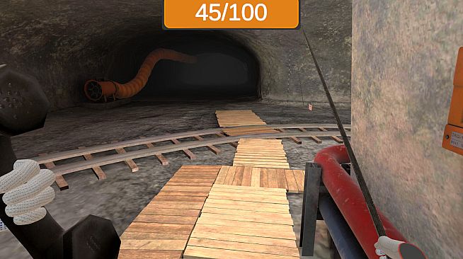 Underground roof fall hazard assessment VR Training