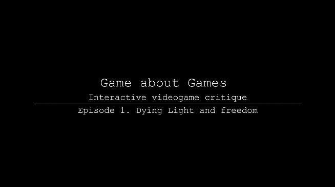 game about games - первый интерактивный "журнал" об играх