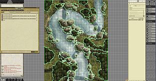 Fantasy Grounds - Pathfinder RPG - Pathfinder Flip-Mat - Classic Falls and Rapids