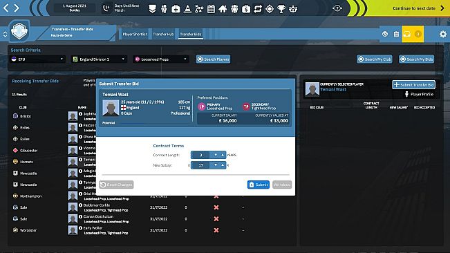 Rugby Union Team Manager 4