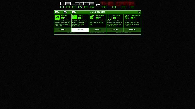 Welcome to the Game - Hacker Mode