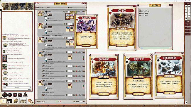 Fantasy Grounds - Pathfinder for Savage Worlds Quick Chase Deck