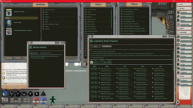 Fantasy Grounds - Fallout: The Roleplaying Game Wanderers Guide Book