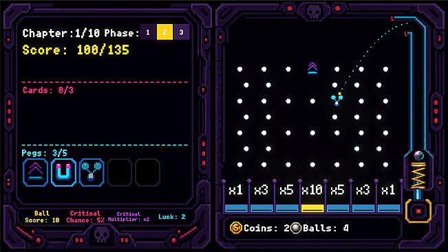 CURSECADE: Pachinko Roguelite