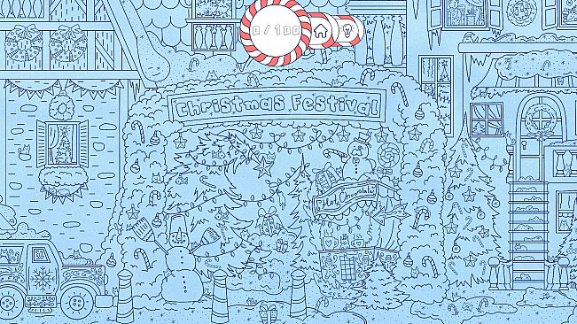 Cats Visiting Christmas Town