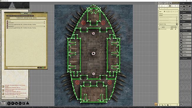 Fantasy Grounds - Pathfinder RPG - Pathfinder Flip-Mat - Warship