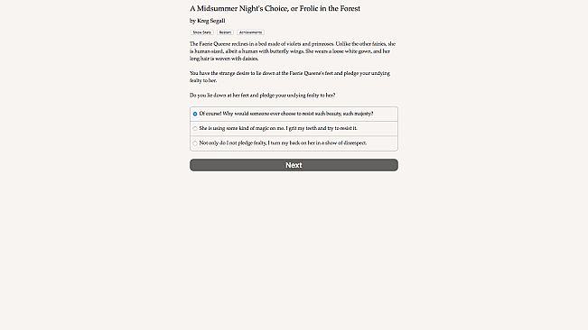 A Midsummer Night's Choice