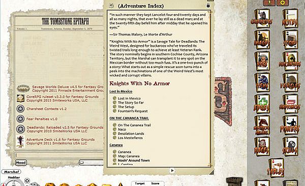 Fantasy Grounds - Deadlands Reloaded: Knights with no Armor (Savage Worlds)