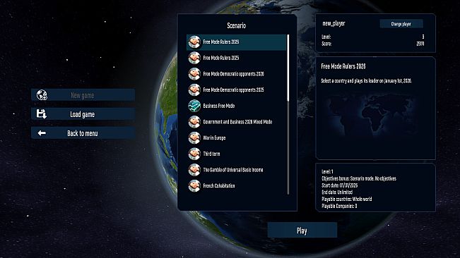 Geo-Political Simulator 2026 Edition