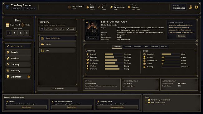 Mercenary Guild Manager