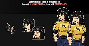 RPG Maker MZ - Rinobers Futuristic Characters