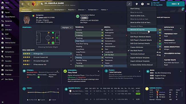 Football Manager 2023 In-game Editor