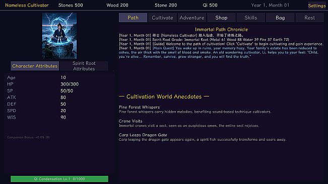 Tales of Immortal Cultivation
