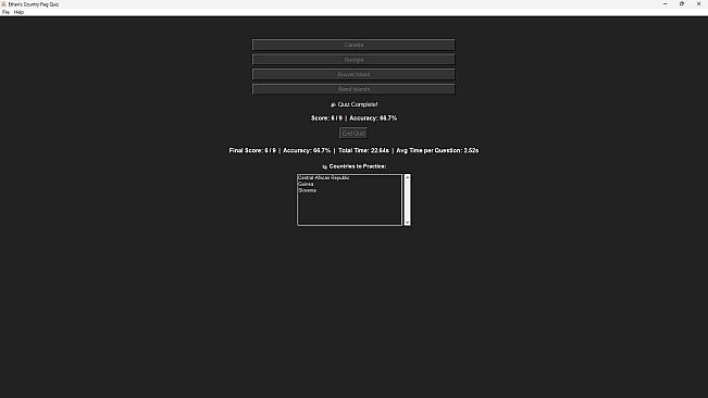 Ethan's Flag Quiz Game