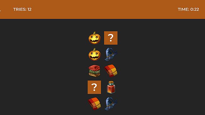 Classic Memory Game - Autumn