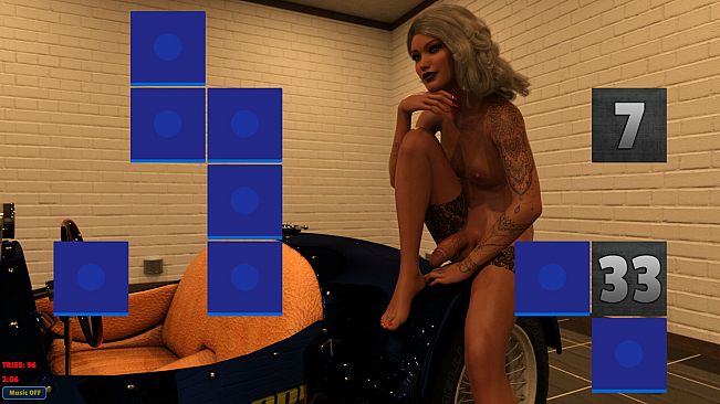 Sexy Memory Puzzle - Sports Car Futanari