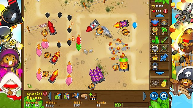 Bloons TD 5 - Fireworks Mortar Tower Skin