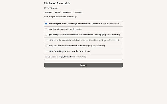 Choice of Alexandria