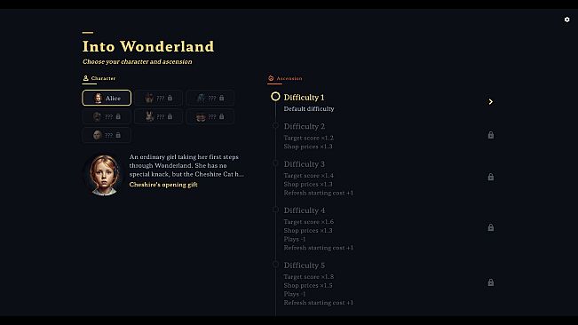 Dice in Wonderland