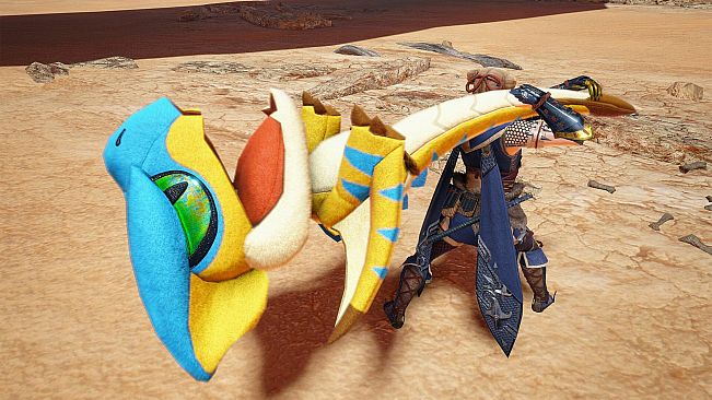 Monster Hunter Rise - "Stuffed Tigrex" Hunter layered weapon (Hunting Horn)