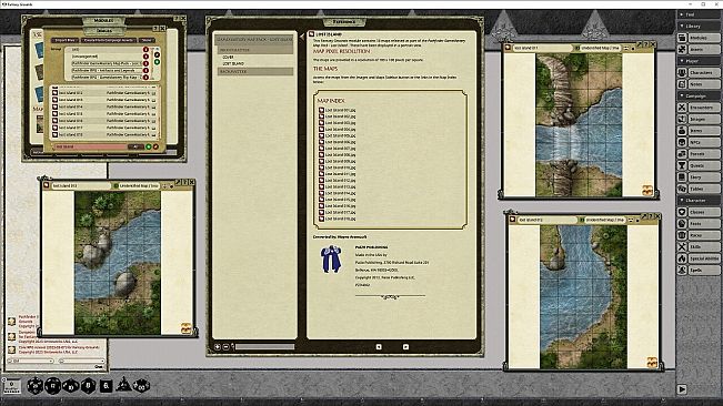 Fantasy Grounds - Pathfinder RPG - GameMastery Map Pack: Lost Island