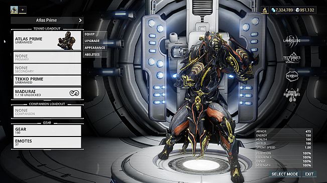 Warframe Atlas Prime Access: Rumblers Pack