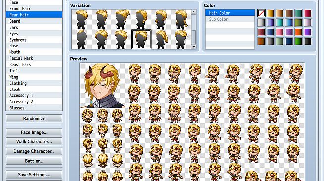 RPG Maker MV - Fantasy FaceGen Vol.1