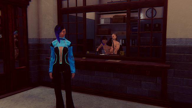 Cyberpunk women for Fuck in police