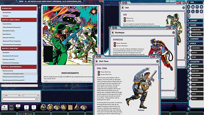 Fantasy Grounds - G.I. JOE Roleplaying Game Hawk's Personnel Files