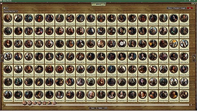 Fantasy Grounds - Fantasy Token Collection - Commoner 01