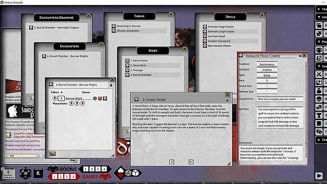 Fantasy Grounds - Shadow of the Demon Lord Monstrous Pack 1 - The Undead