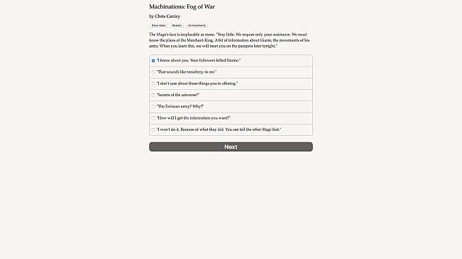 Machinations: Fog of War