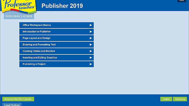 Professor Teaches Publisher 2019