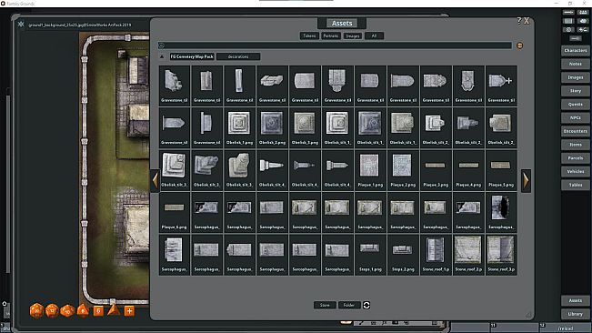 Fantasy Grounds - FG Cemetery Map Pack