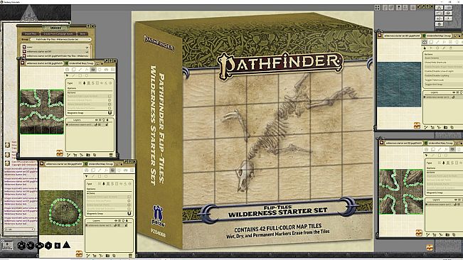 Fantasy Grounds - Pathfinder RPG - Flip-Tiles - Wilderness Starter Set