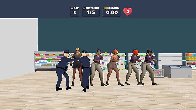 Market Cashier Simulator
