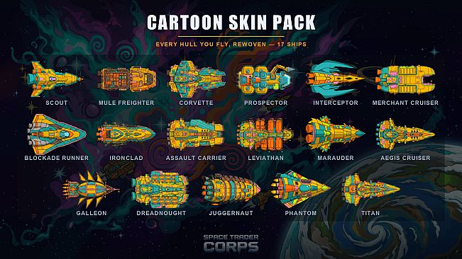 Space Trader Corps - Cartoon Skins