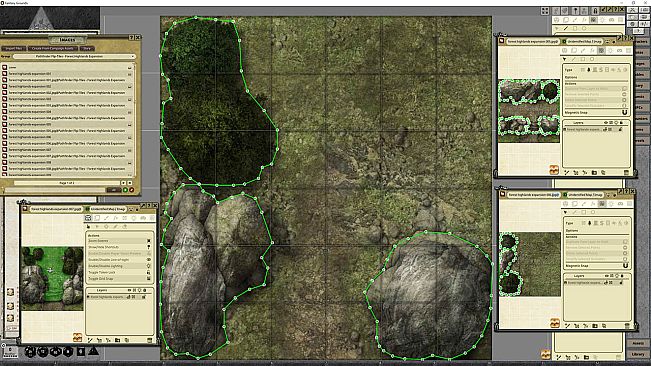 Fantasy Grounds - Pathfinder RPG - Flip-Tiles - Forest Highlands Expansion