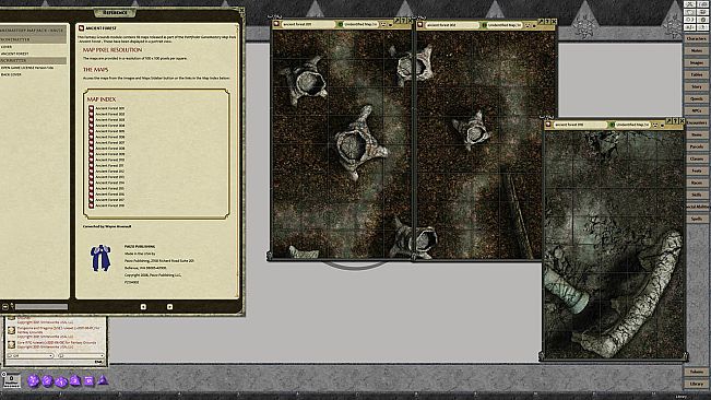 Fantasy Grounds - Pathfinder RPG - GameMaster Map Pack - Ancient Forest