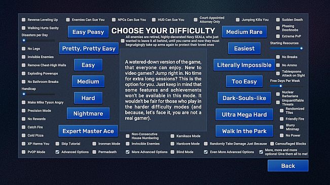 Video Game Menu: The Game