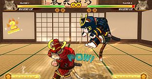 Fight Of Animals - Samurai Costume/Walking Cat