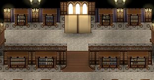 RPG Maker MV - KR Dark Academia Library Tileset