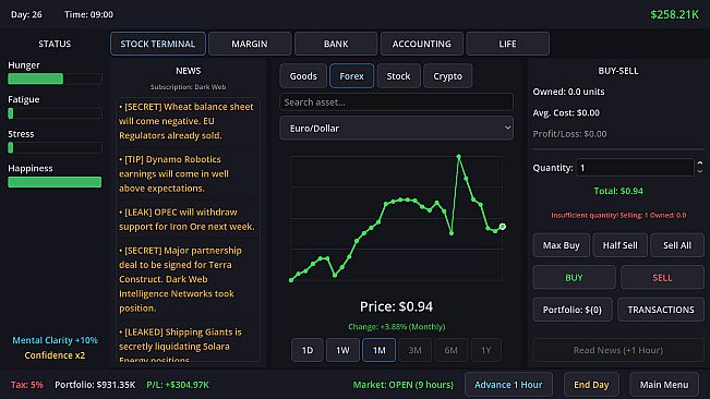 Neo Capitalist - Stock Market Survival Simulator