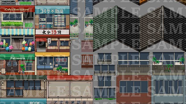 RPG Maker MZ - DorapixelMapChips - Modern JP Custom